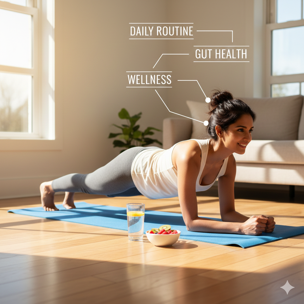 장 건강을 위한 하루 10분 홈트와 건강한 식습관 루틴