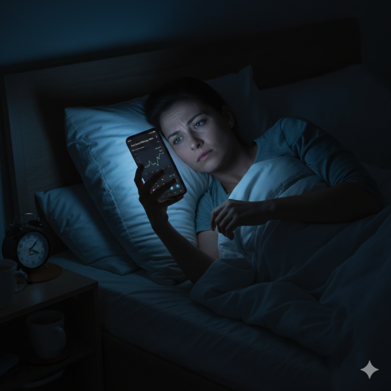 수면의 질 떨어지는 이유 야간 습관 장면