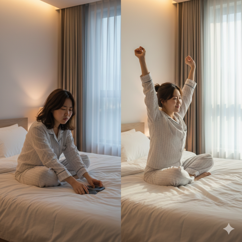 수면 최적화 관점에서 본 수면 질과 수면 시간의 차이