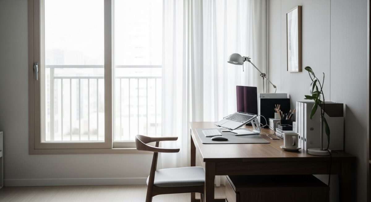 집중 잘되는 작업 공간을 위한 자연광 홈오피스 인테리어