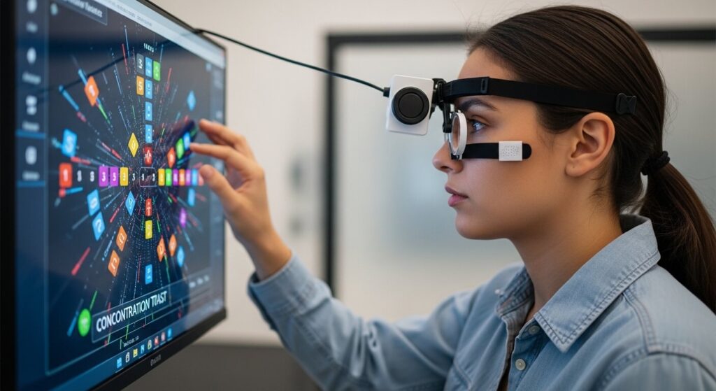 집중력 유형을 확인하는 모습