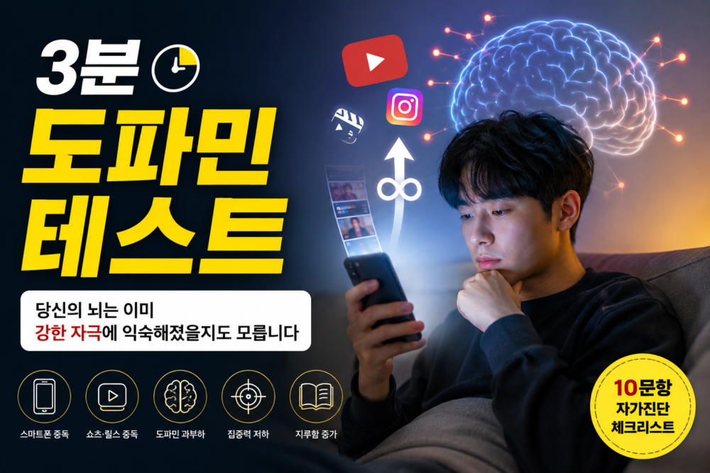 도파민 테스트 자가진단 체크리스트